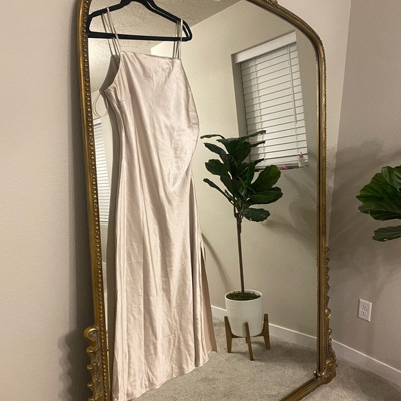 Special Treatment Champagne Maxi Dress - Picture 9 of 10